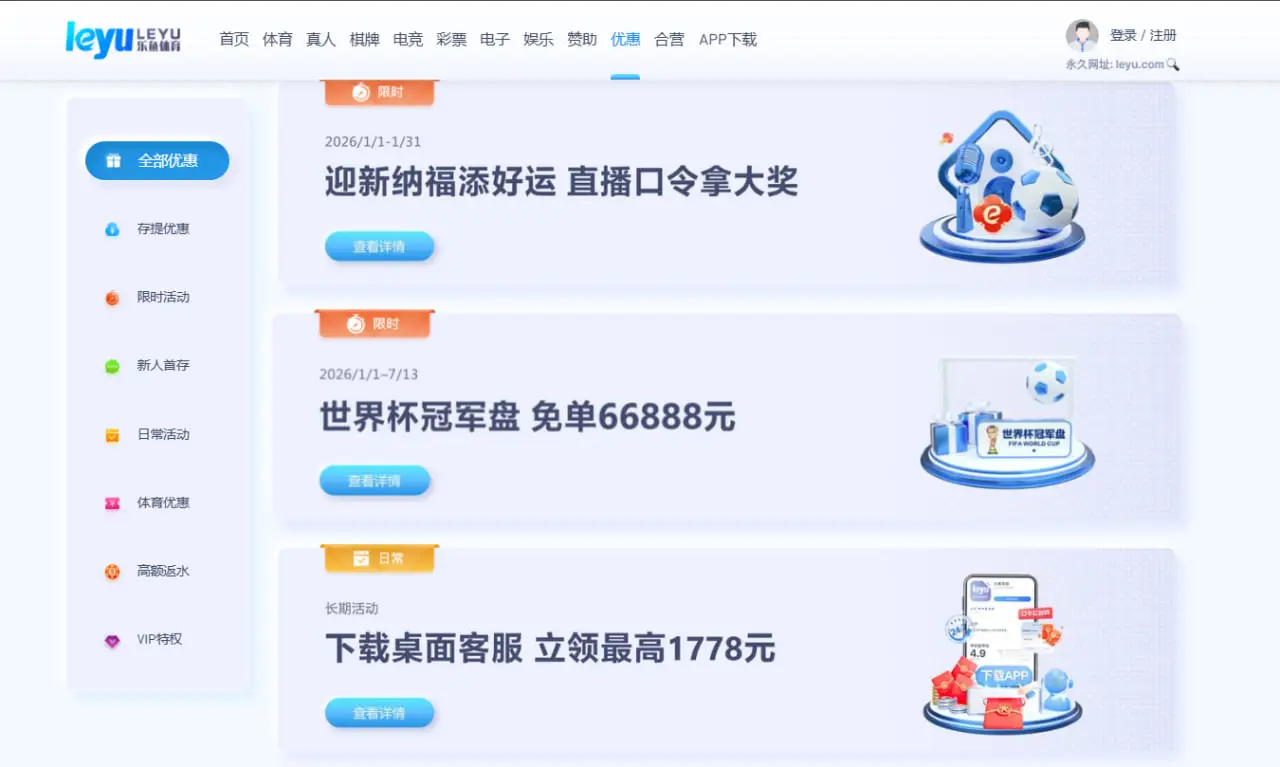 不同类型优惠活动的详细介绍
